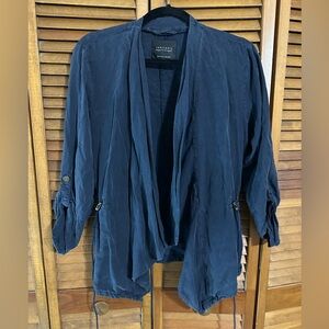Sanctuary Midnight Blue Open Front Jacket